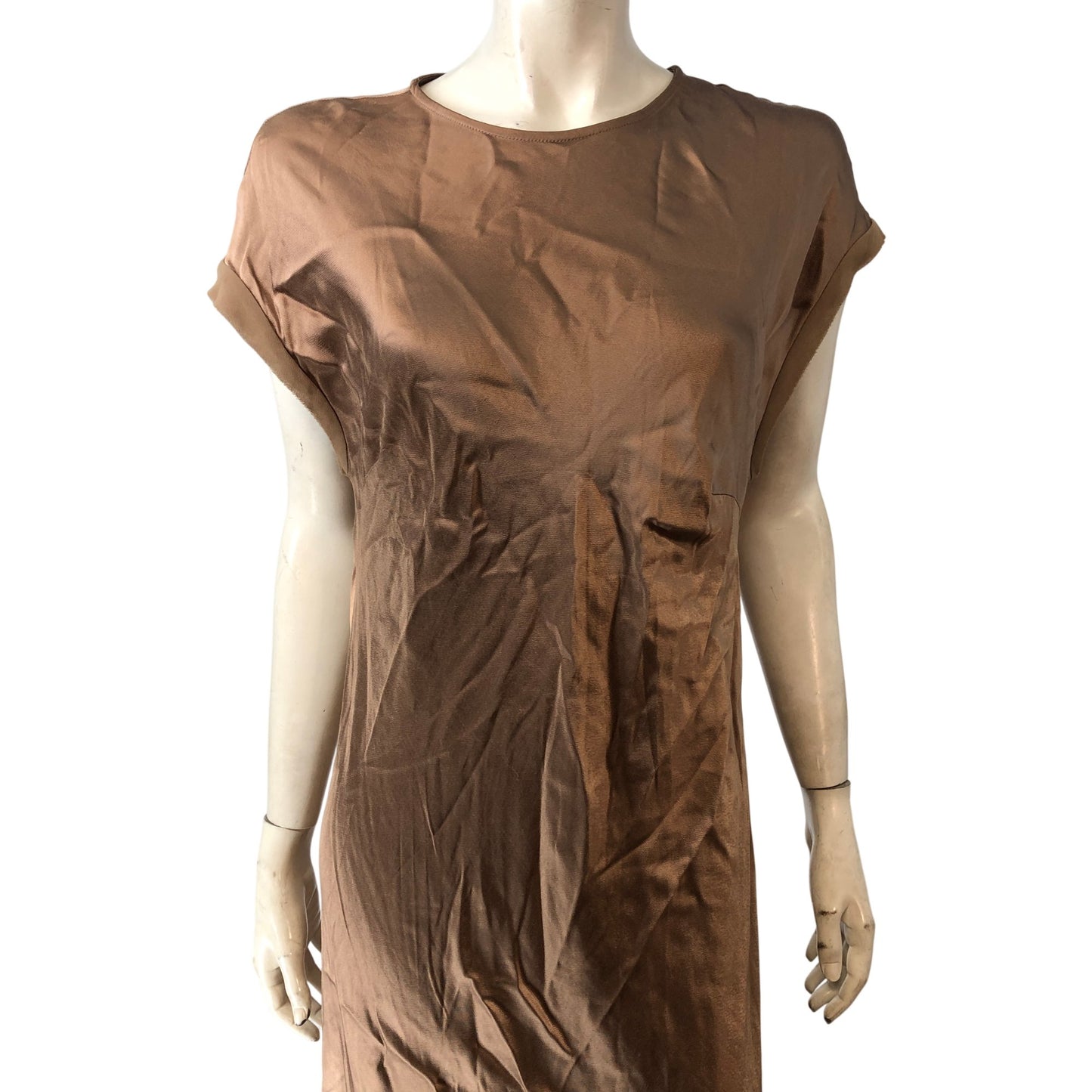 Branded Stylish Brown Maxi Dress UK Size 16 Women's Casual Loose Fit Sleeveless