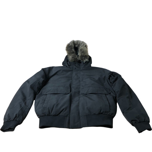 Branded Black Bomber Jacket - Size Large
