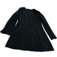 River Island UK8 Women's Black Long Sleeves Dress Wool Blend A-Line