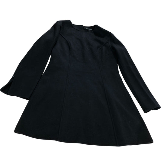 River Island UK8 Women's Black Long Sleeves Dress Wool Blend A-Line