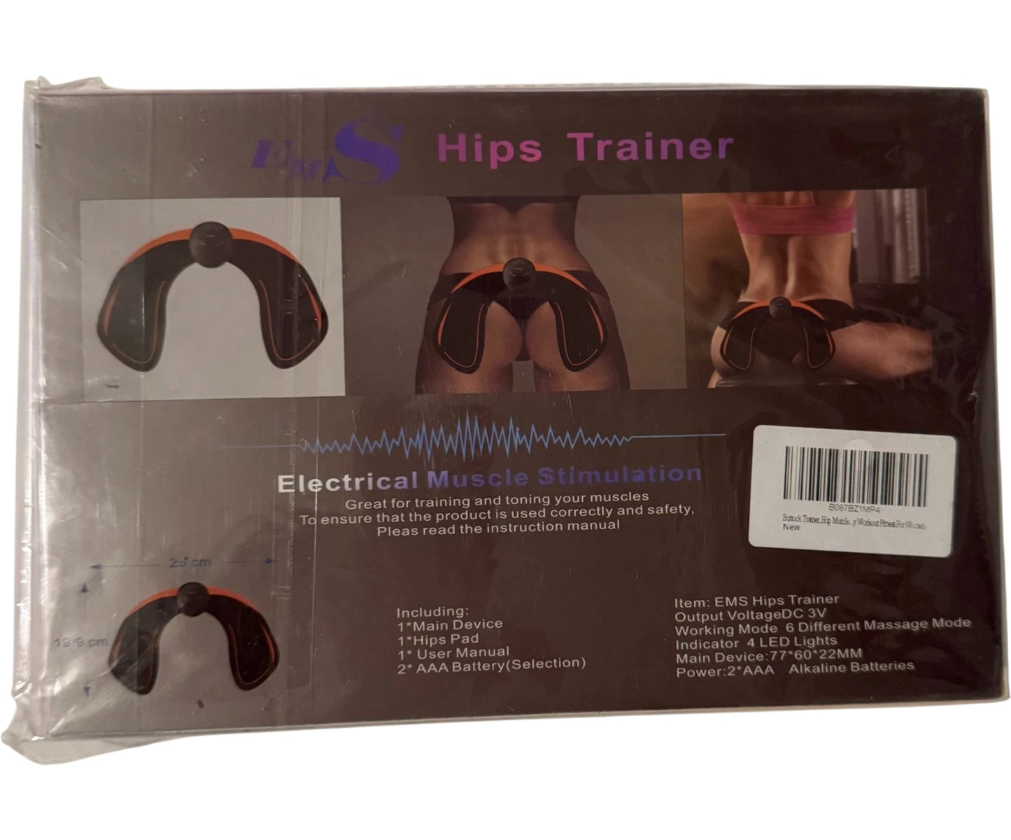 EMS Hips Trainer Electrical Muscle Stimulation Device for Toning and Fitness