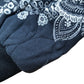 Floral Cropped Bomber Jacket Women's Black Quilted UK18