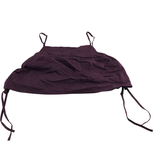 River Island Women's L Top Purple Casual Adjustable Straps Cotton Blouse