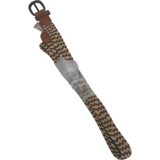 Weird Fish Woven Belt Brown Natural Texture Large - XL