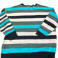 Multicolour Striped Sweater Women's UK Size 22 Medium Wool Blend