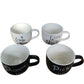 Set of Four Mugs Good Night Promise Me Pick Up A Little Sweet Ceramic Drinkware
