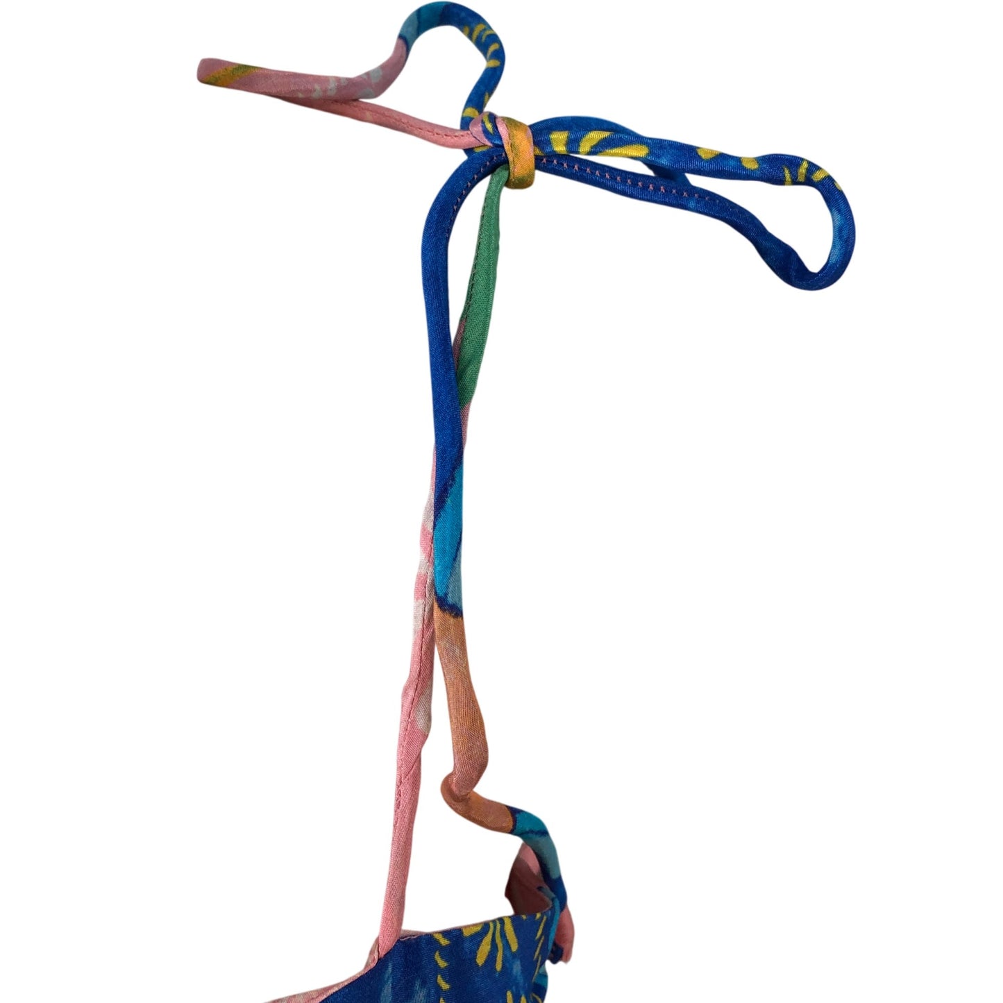 River Island UK S Women's Tank Top Blue Print Sun Design Spaghetti Strap