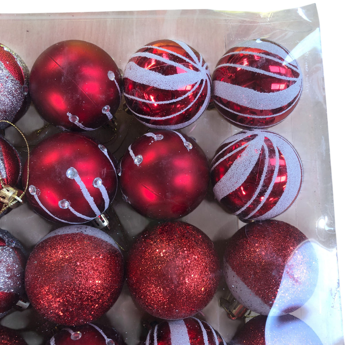Sea Team 25 Pack Red Christmas Ornaments