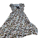 Baukjen Leopard Print Dress UK Size 12 Women's Summer Ruffle Hem