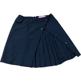 Eva Franco Pleated Mini Skirt UK Size 6 Women's Black Button Detail Chic Style