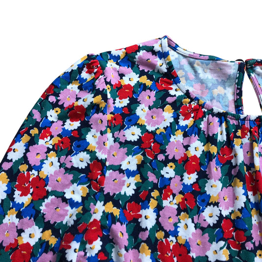 Boden Floral Jersey Dress - Size 8