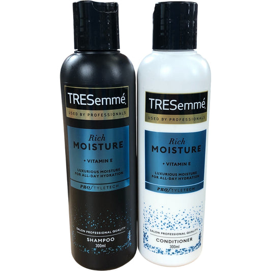 TRESemmé Rich Moisture Shampoo And Conditioner 300ml Bundle Vitamin E Hydration