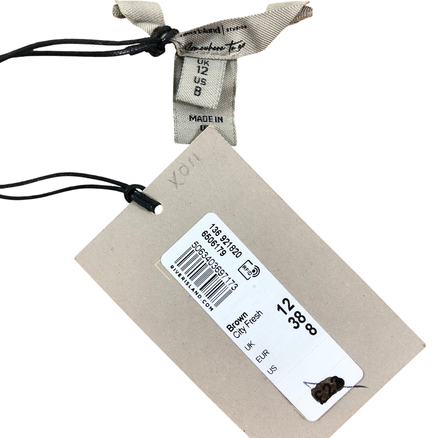 River Island City Fresh Skirt UK12 Women's Brown Suede A-Line Fashion