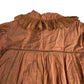 Women's Orange Long Sleeve Lace Dress