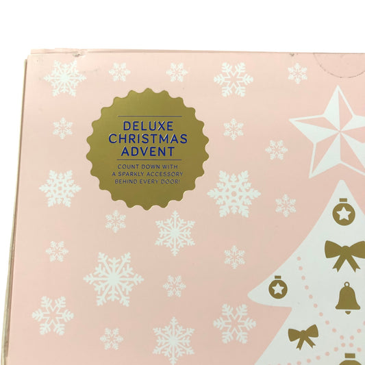 Pink Deluxe Christmas Advent Calendar Count Down Sparkly Accessories