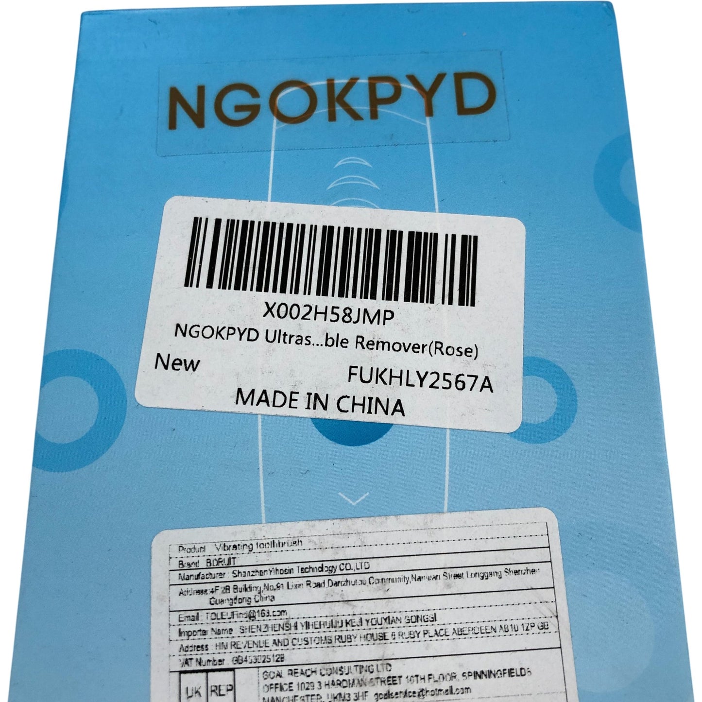 NGOKPYD Dental Calculus Remover Model YJK015A Pink Ultrasonic Cleaning Tool