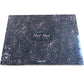 Hat Hut Satin Bonnet Silk Bonnet With Tie Band Prussian Blue Black
