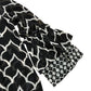 Patterned Blouse Size XS Sheer Long Sleeve Black/White