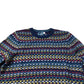Lambswool Sweater Size M Patterned Knitwear Multicoloured Navy Jumper