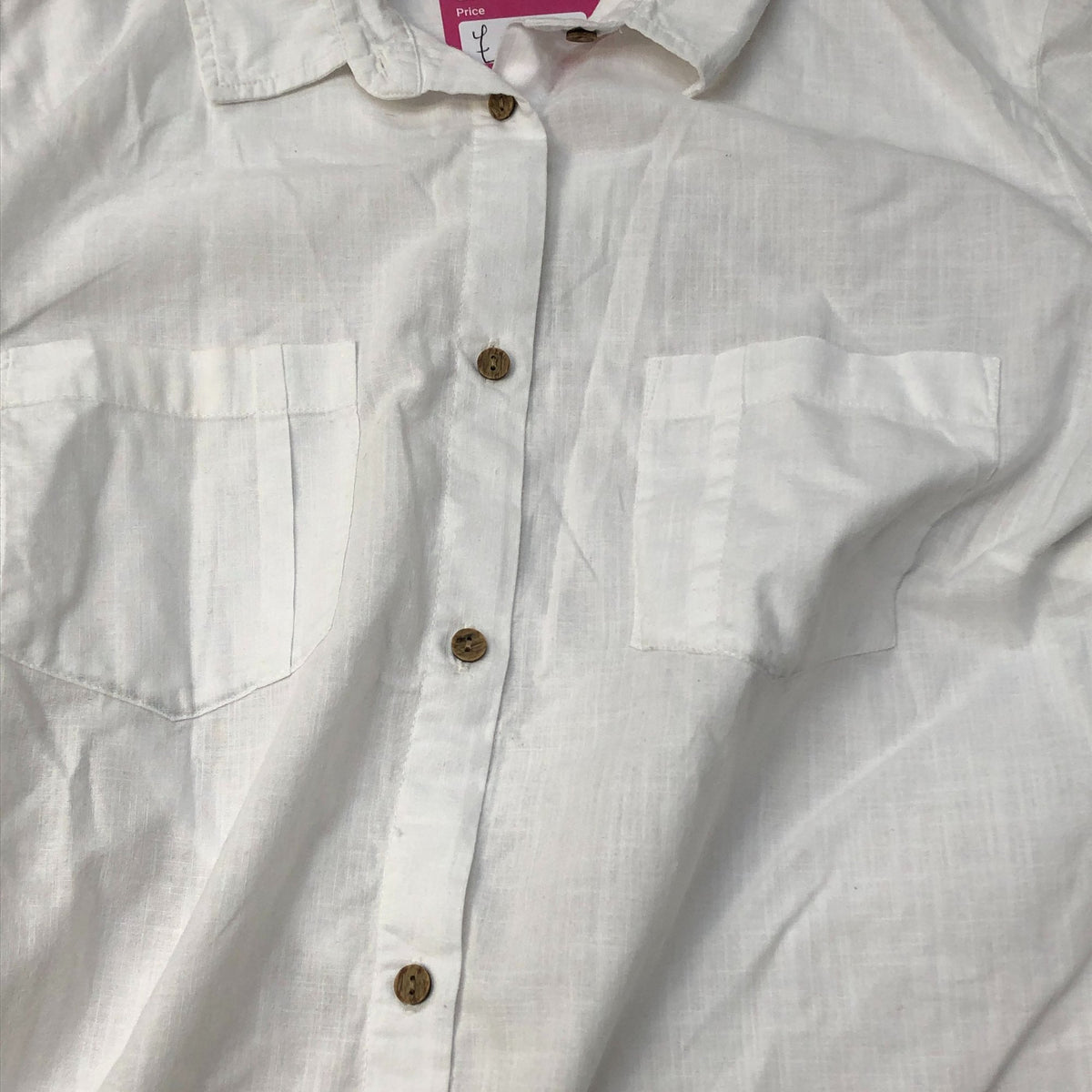 Mountain Warehouse Short Sleeve Shirt UK 14 Women's Casual 100 Cotton White Top