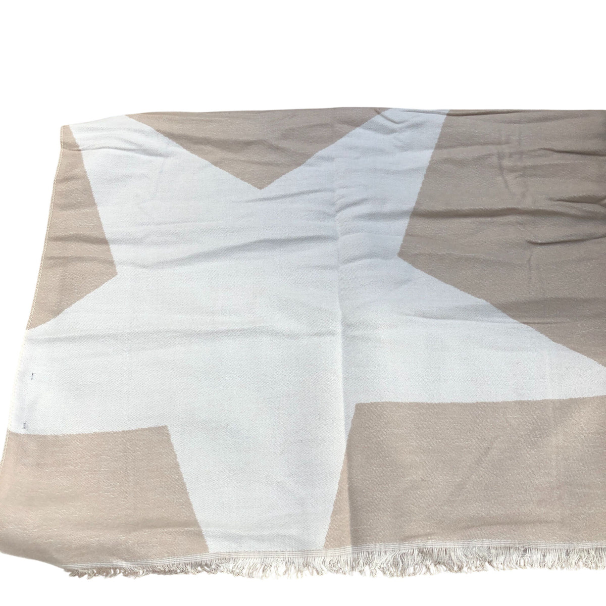 Grey Star Print Mid Weight Scarf