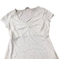 Boden Women's V Neck Top White Short Sleeve Stretchy Blouse UK12