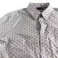 Ben Sherman Snow White Shirt Medium Long Sleeve Stipple Geo Print Cotton