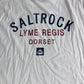 SALTROCK T-Shirt Men's White Graphic Tee Lyme Regis Dorset Size XL