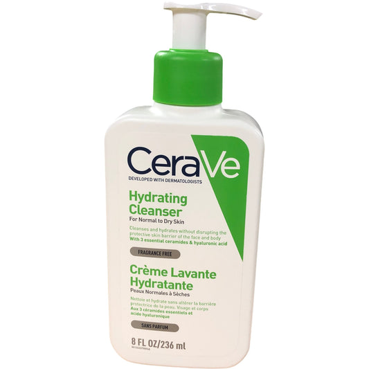 CERAVE Hydrating Cleanser 236ml For Normal To Dry Skin Fragrance Free