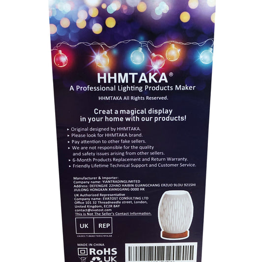 HHMTAKA HMT-C50 Decorative Table Lamp Stylish LED Light White Unique Design