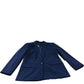 River Island Women's Blazer Size 10 Navy Polyester Long Sleeve Smart Jacket