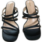 Women's Heels Black Strappy Open Toe High Heels Sandals UK6.5