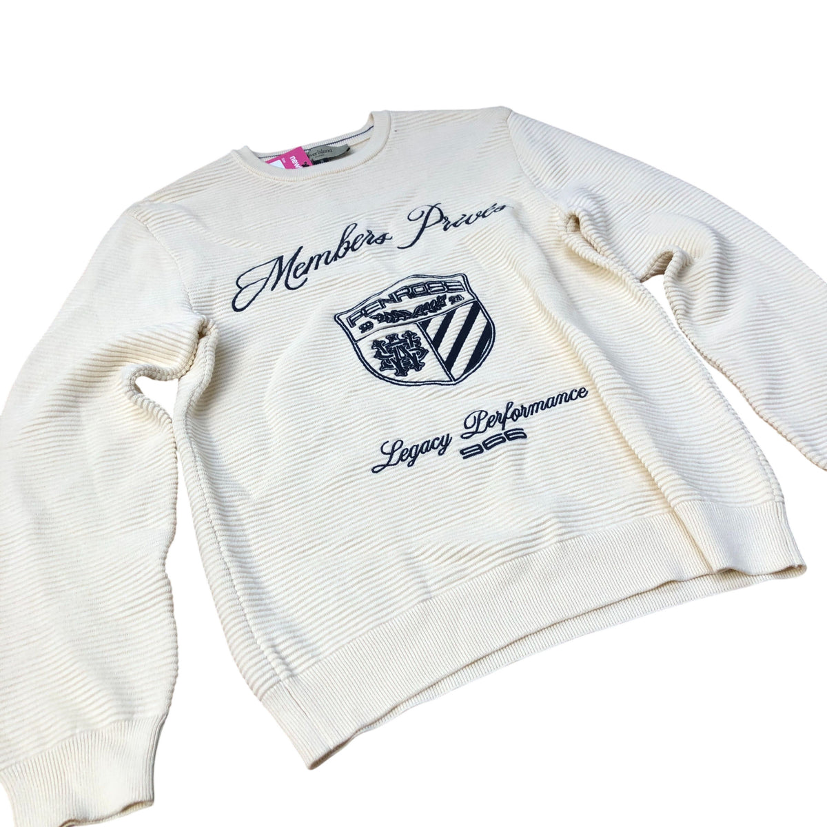 River Island Penrose Members Privés Sweater Cream Men's Legacy Medium