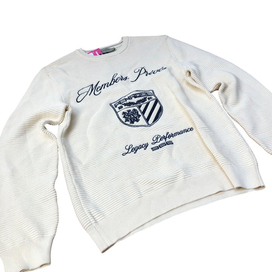 River Island Penrose Members Privés Sweater Cream Men's Legacy Medium