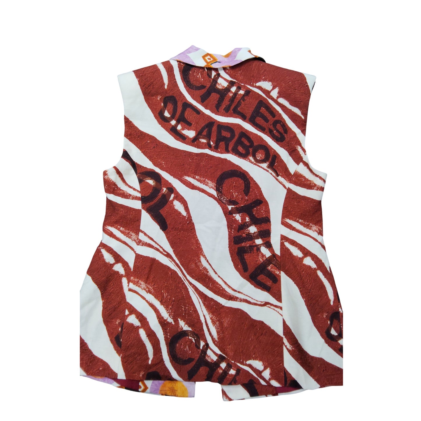 River Island Women's Size L Colourful Printed Waistcoat Top