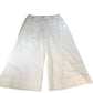 Tommy Hilfiger Wide Leg Trousers Women's White Cotton Elasticated Waist UK20