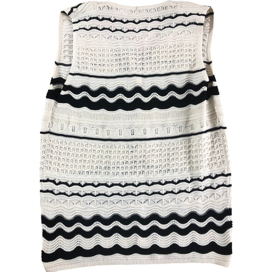 Branded Knitted Vest 100% Cotton Women's Knitted Sleeveless Top UK 6