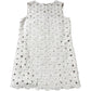 Beige Sleeveless Dress Size 12 Women's Floral Embroidery
