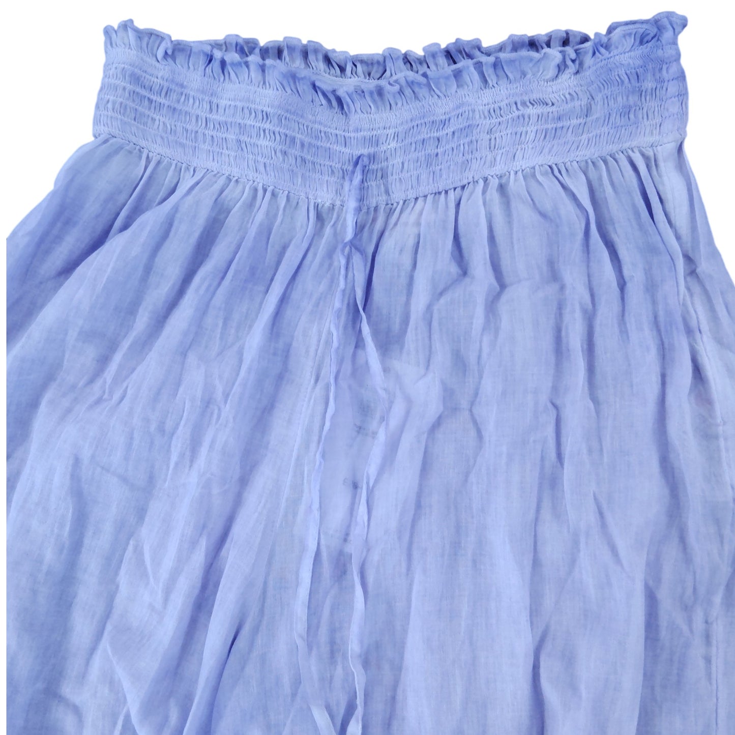 River Island Women's UK S Purple Lightweight Summer Pants with Smocked Waist