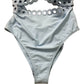 Women's Blue Cut Out One Piece Swimsuit Bathing Suit UK14