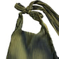 River Island Halter Neck Dress UK Small Women's Pleated Green