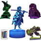 Demon Slayer 3D Lamp Illusion Touch Switch Colour Changing LED Nightlight