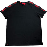 HUGO Black Cotton Logo T-Shirt Men's Size Large Short Sleeve Casual Wear