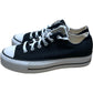 Converse All Star Black Canvas Trainers UK8 Women's Classic Style Thick Sole