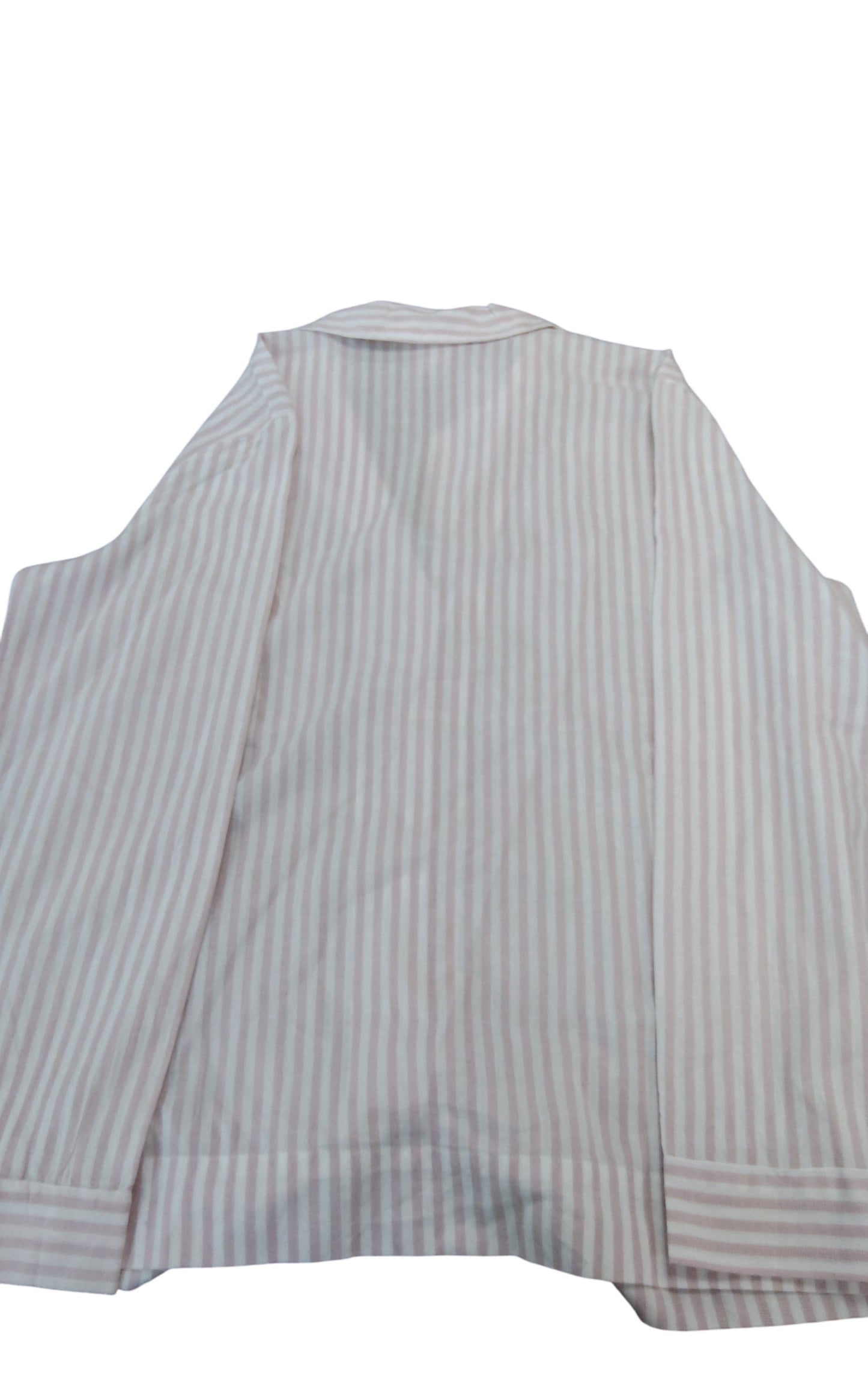 Branded Sleepwear Women's Striped Pyjama Top Size 12 Pink Cotton Classic