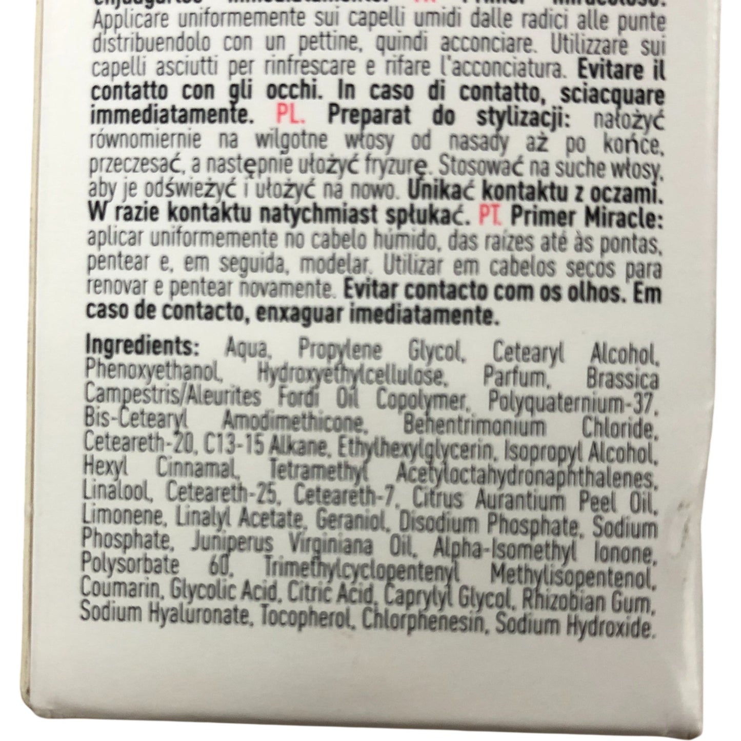 Phil Smith Professional Haircare Miracle Primer 125ml Leave In Treatment