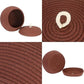 Sea Team Large Storage Basket Brown Woven Cotton Round Decorative Soft Basket