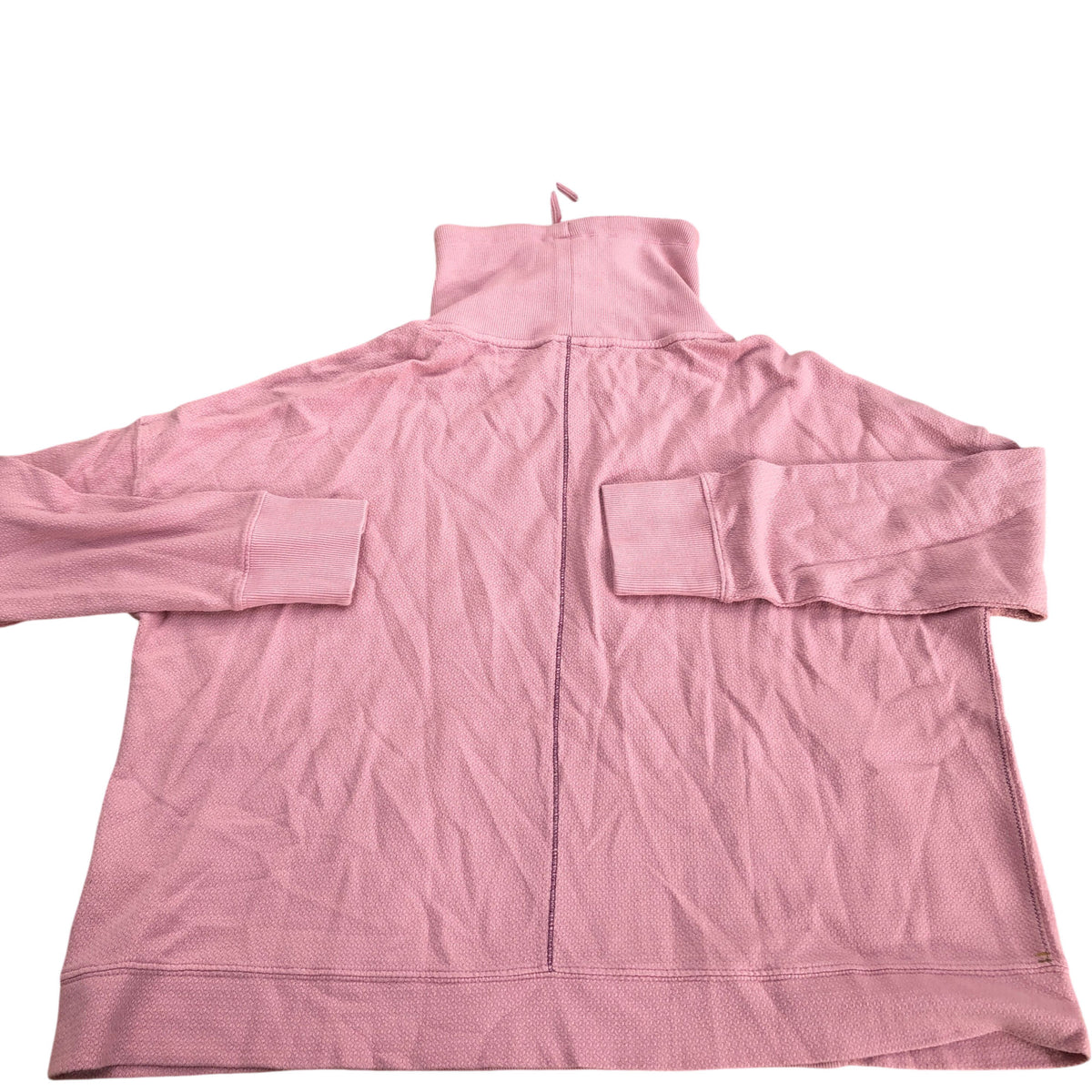 Women's Pink Cotton Jumper Size Uk14 High Neck Casual Sweater