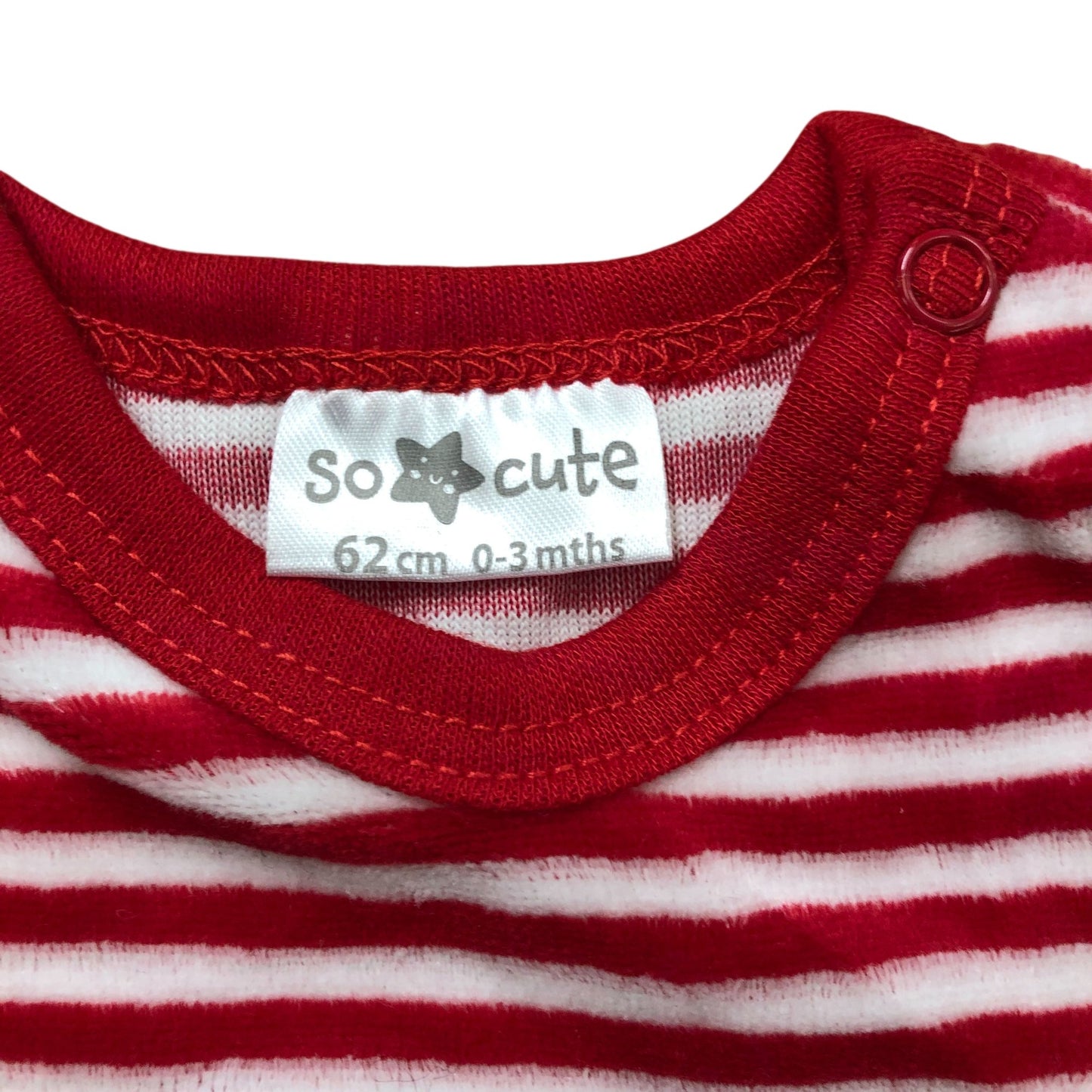 So Cute Baby Dress Set 62cm 0-3 Months Red Striped Dress And Romper