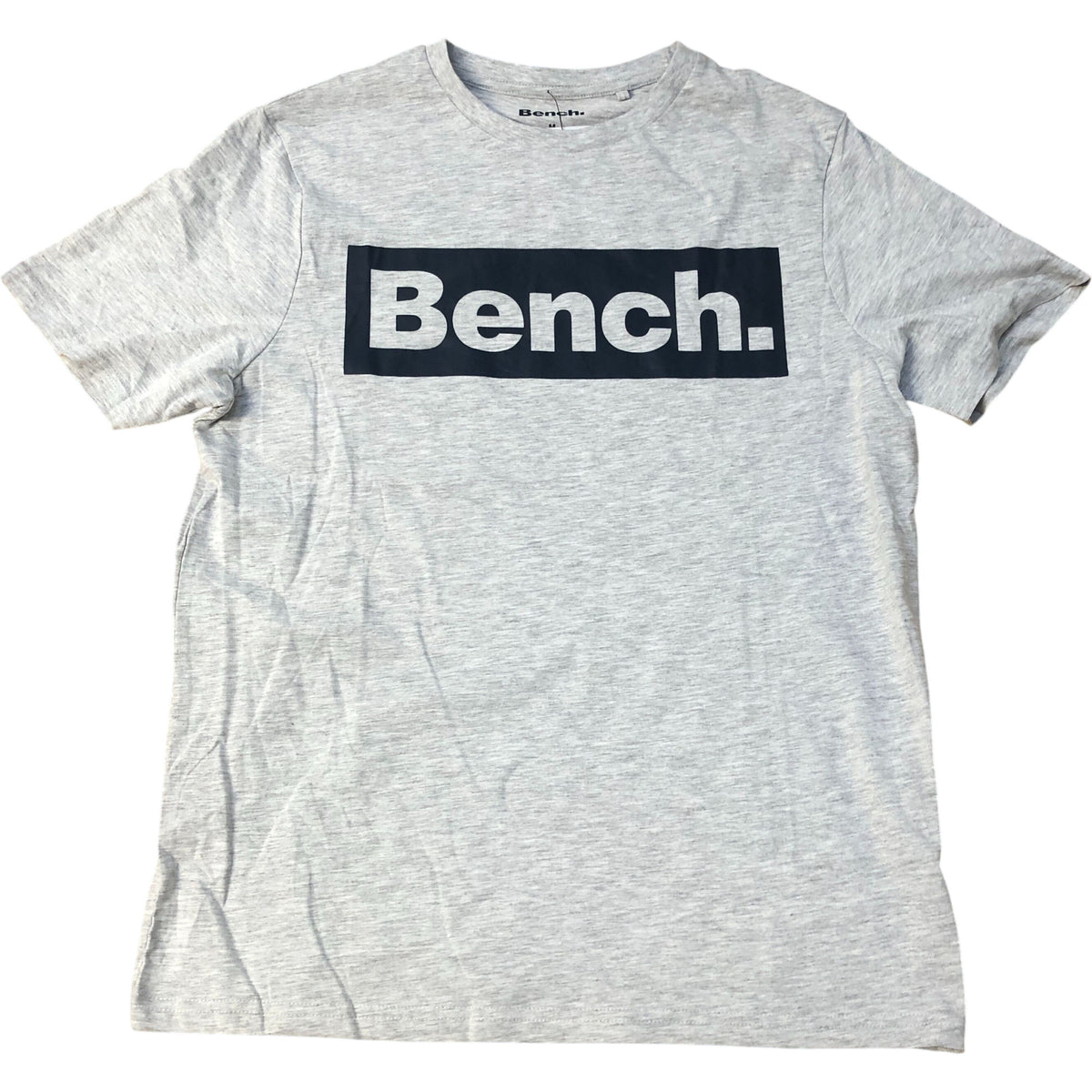 Bench Grey Graphic Print Cotton T-Shirt Size M